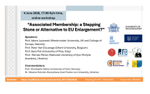Online workshop “Associated Membership: a Stepping Stone or Alternative to EU Enlargement?”